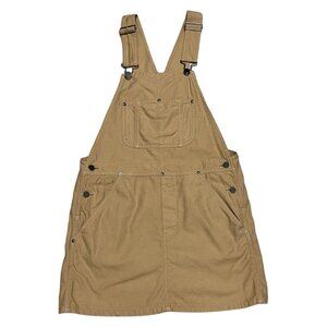 TNA Aritzia Brown Tan Overalls Cute Womens Dress Skirt Small
